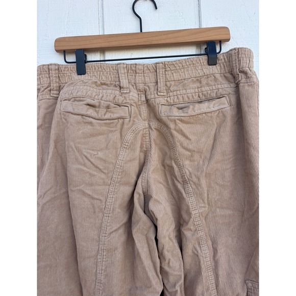 BDG Urban Outfitters Y2K Cargo Corduroy Pants Tan Beige Relaxed Fit Women's L - Picture 5 of 5